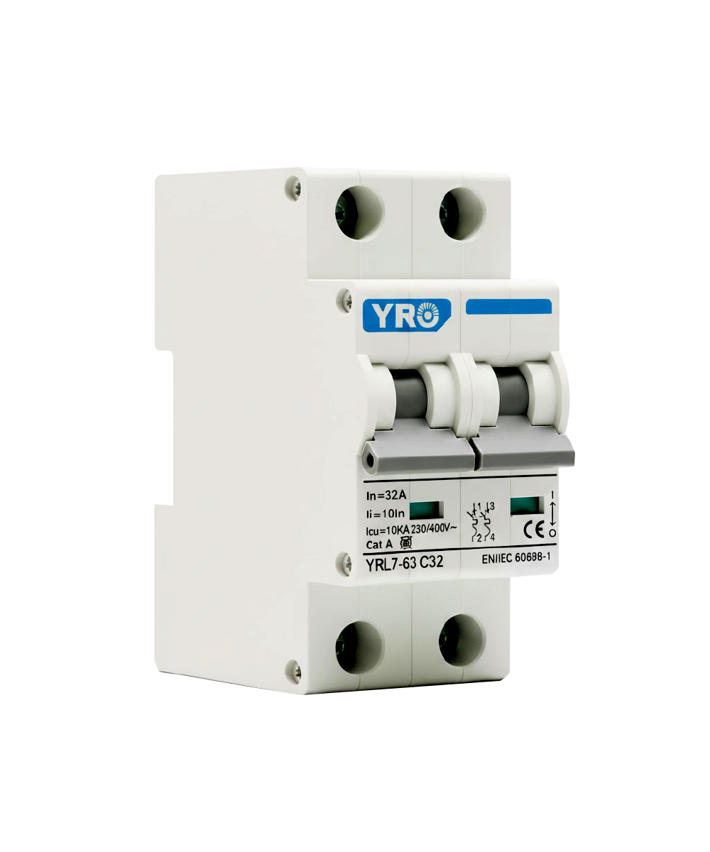 Interruptor Automático YRO YRL7 2P 32A 6kA 110/220V AC - Imagen 3